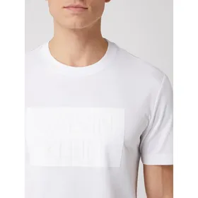 CK Calvin Klein T-shirt z nadrukiem flokowym z logo