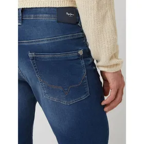 Pepe Jeans Szorty jeansowe o kroju regular fit z dzianiny dresowej stylizowanej na denim model ‘Jack’