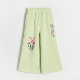 Spodnie dresowe wide leg Daisy - Zielony