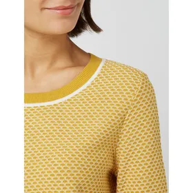 Esprit Sweter z wzorem plastra miodu