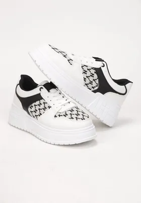 Biało-Czarne Sneakersy Sophaia
