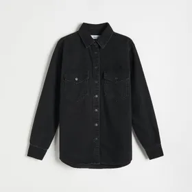 Jeansowa koszula - Czarny