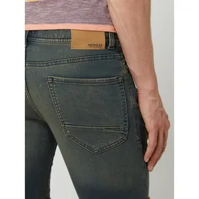 MCNEAL Szorty jeansowe o kroju Slim Fit z dodatkiem streczu