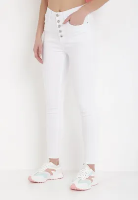 Białe Spodnie Skinny Kyllienne