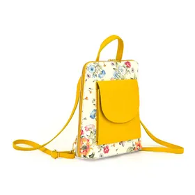 vp1025fl żółty Elegancki, luksusowy plecak skórzany 