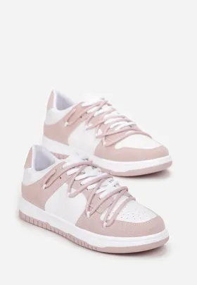Biało-Różowe Buty Sportowe Lucila