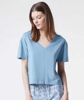 Magla T-Shirt Manches Courtes 100% Coton Biologique - Niebieski