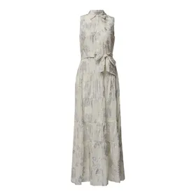 Lauren Ralph Lauren Długa sukienka z paskiem w talii