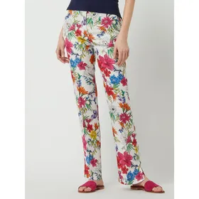 Gant Spodnie lniane z kwiatowym wzorem