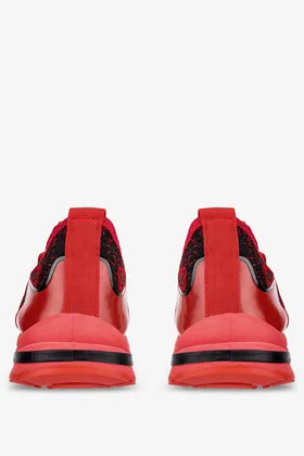 Czerwone buty sportowe męskie sznurowane casu 17-3-22-r