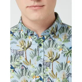 Desoto Koszula biznesowa o kroju slim fit z dżerseju z krótkim rękawem