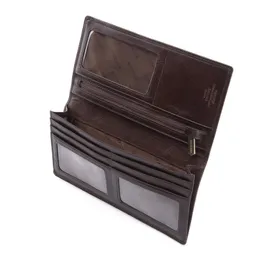 Damski skórzany portfel z herbem pionowy