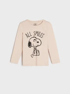 Koszulka Snoopy - Beżowy