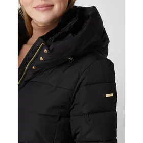 Esprit Collection Płaszcz pikowany z kapturem