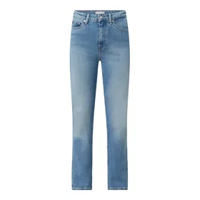 Tommy Hilfiger Jeansy z wysokim stanem o kroju straight fit z dodatkiem streczu model ‘New Classic’