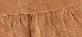 Sztruksowa mini spódnica z falbaną