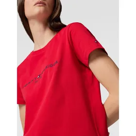 Tommy Hilfiger T-shirt z bawełny z wyhaftowanym logo