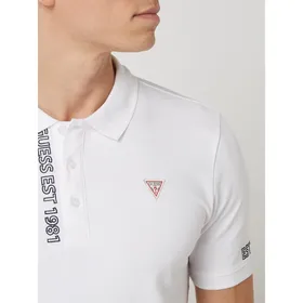 Guess Koszulka polo o kroju slim fit z detalami z logo