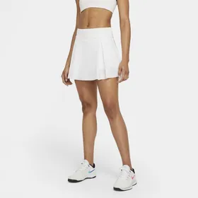 Damska spódnica do tenisa o standardowym kroju Nike Club Skirt (dla wysokich) - Biel