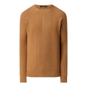 Windsor Sweter z mieszanki bawełny i wełny model ‘Gismo’