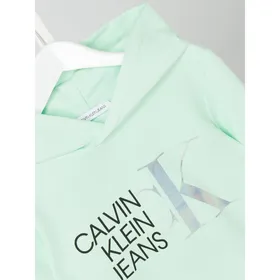 Calvin Klein Jeans Bluza z kapturem z bawełny ekologicznej