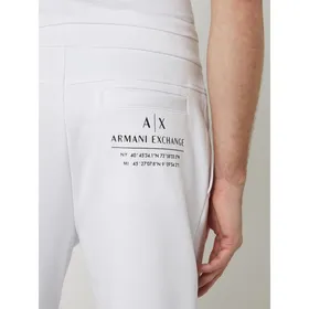 ARMANI EXCHANGE Spodnie dresowe z paskami w kontrastowym kolorze