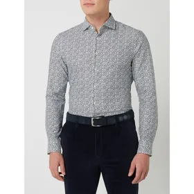 Jake*s Koszula biznesowa o kroju slim fit z diagonalu ‘Performance Shirt’