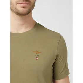 Aeronautica Militare T-shirt z wyhaftowanym logo