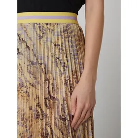 Rich & Royal Długa spódnica z materiału stylizowanego na skórę węża
