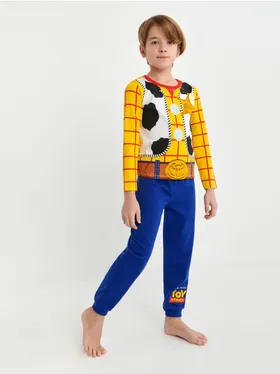 Wygodna, bawełniana piżama imiująca kostium Chudego z Toy Story - wielobarwny