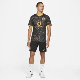 Męska koszulka piłkarska Nike Dri-FIT Kaizer Chiefs FC Stadium 2021/22 (wersja wyjazdowa) - Czerń