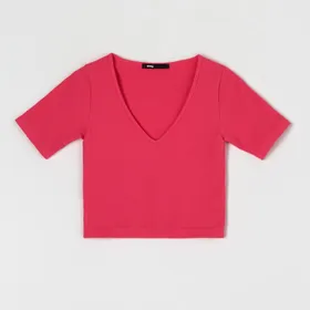 Koszulka slim - Różowy