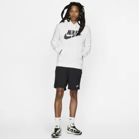 Męska bluza z kapturem i grafiką Nike Sportswear Club Fleece - Biel