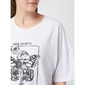 Noisy May T-shirt o pudełkowym kroju z nadrukiem model ‘Amy’