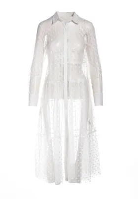 Biała Sukienka Faizah