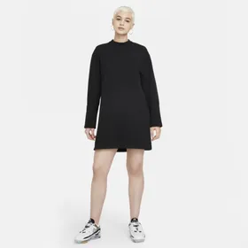 Damska sukienka z długim rękawem Nike Sportswear Tech Fleece - Czerń