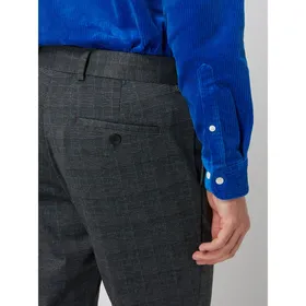 Jack & Jones Spodnie o kroju slim fit z dżerseju ze wzorem w kratę glencheck model ‘Marco’