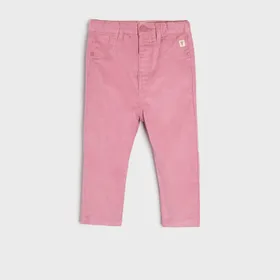 Spodnie sztruksowe - Różowy