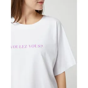 Essentiel T-shirt o kroju oversized z napisem model ‘Zyad’