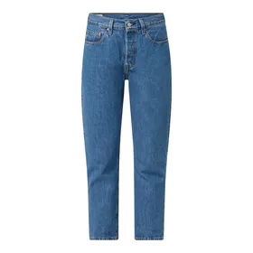 Levi's® Jeansy z wysokim stanem o kroju straight fit z bawełny model ‘501’