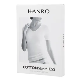 Hanro T-shirt z bawełny model ‘Cotton Seamless’