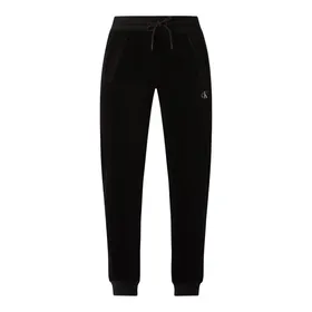 Calvin Klein Jeans Spodnie dresowe z prążkowaną fakturą