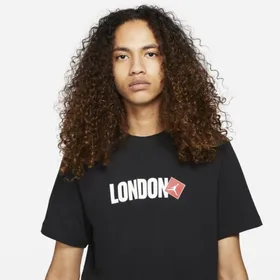 Męski T-shirt z krótkim rękawem Jordan London - Czerń