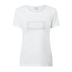 Sportalm T-shirt z ozdobnymi kamieniami model ‘Lou’