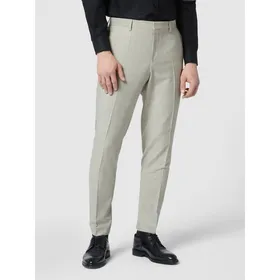 HUGO Spodnie do garnituru o kroju slim fit z mieszanki żywej wełny model ‘Getlin212X’