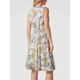 Lauren Ralph Lauren Sukienka midi bez rękawów z kwiatowym wzorem na całej powierzchni