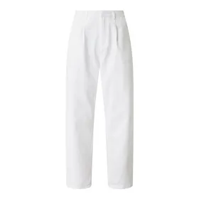 Brixton Spodnie z zakładkami w pasie i wysokim stanem z bawełny seersucker model ‘Victory’