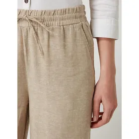 FREE/QUENT Luźne spodnie z mieszanki lnu i wiskozy model ‘Lava’