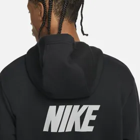 Męska dzianinowa bluza z kapturem Nike Sportswear - Czerń