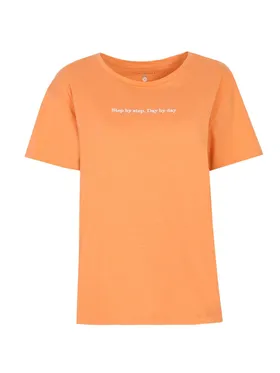 Pastelowy t-shirt z nadrukiem
